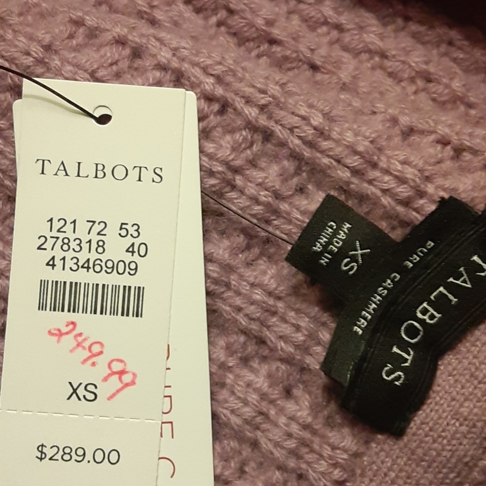 Talbots Shawl Collar Pure Cashmere Cardigan - Picture 6 of 9